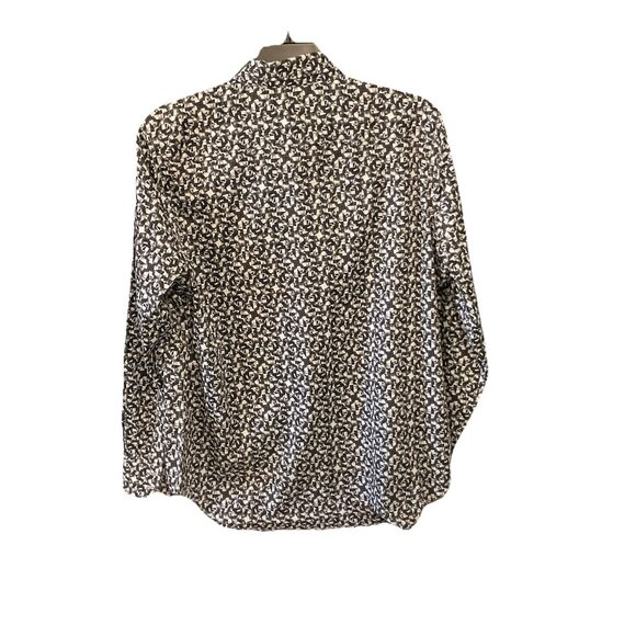 Robert Graham extra large classic fit black-and-white geometric print shirt - Picture 5 of 8